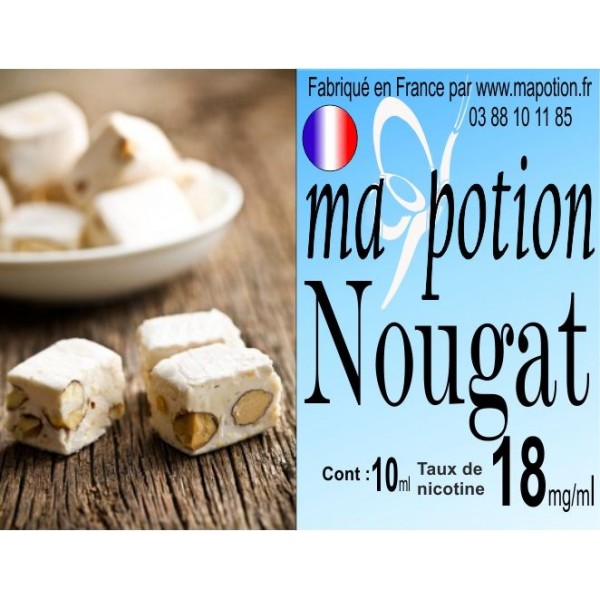 E-Liquide Saveur Nougat, Eliquide Français, recharge liquide pour cigarette électronique, Ecig