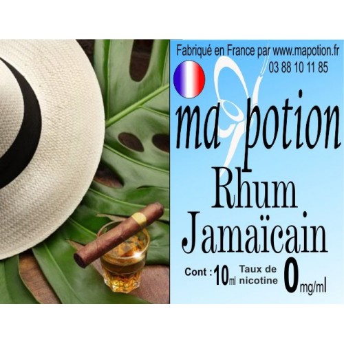 E-Liquide Saveur Rhum Jamaïcain, Eliquide Français, recharge liquide pour cigarette électronique, Ecig