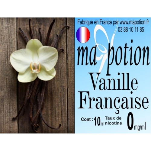 E-Liquide Saveur Vanille Française, Eliquide Français, recharge liquide pour cigarette électronique, Ecig