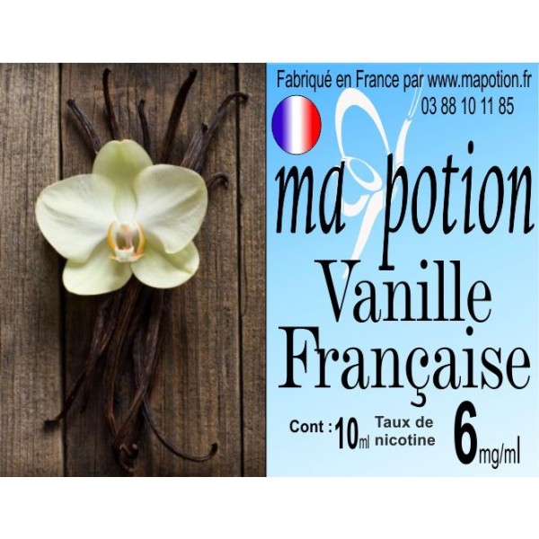 E-Liquide Saveur Vanille Française, Eliquide Français, recharge liquide pour cigarette électronique, Ecig