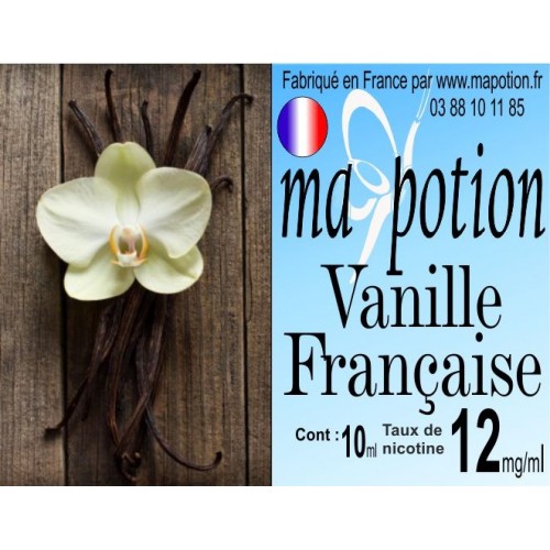 E-Liquide Saveur Vanille Française, Eliquide Français, recharge liquide pour cigarette électronique, Ecig