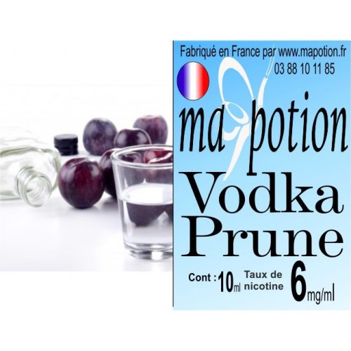 E-Liquide Saveur Vodka Prune, Eliquide Français, recharge liquide pour cigarette électronique, Ecig